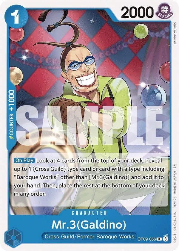 Mr.3(Galdino) (Reprint) — ST-25: Starter Deck 25 BLUE Buggy — One Piece Card Game