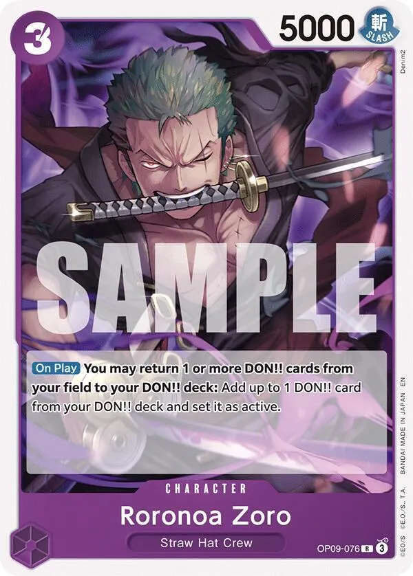 Roronoa Zoro (Reprint) — ST-26: Starter Deck 26 PURPLE/BLACK Monkey.D.Luffy — One Piece Card Game