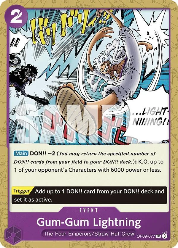 Gum-Gum Lightning (Reprint) — ST-26: Starter Deck 26 PURPLE/BLACK Monkey.D.Luffy — One Piece Card Game
