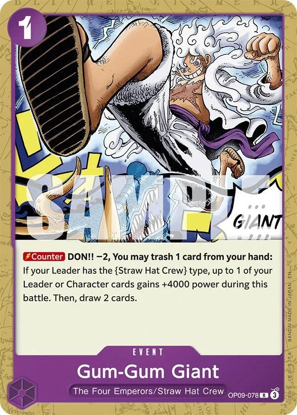 Gum-Gum Giant (Reprint) — ST-26: Starter Deck 26 PURPLE/BLACK Monkey.D.Luffy — One Piece Card Game