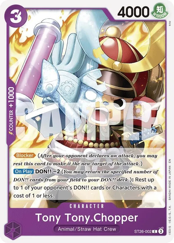 Tony Tony.Chopper — ST-26: Starter Deck 26 PURPLE/BLACK Monkey.D.Luffy — One Piece Card Game