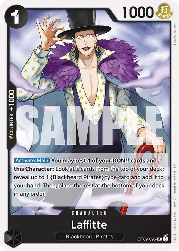 Laffitte (Reprint) — ST-27: Starter Deck 27 BLACK Marshall.D.Teach — One Piece Card Game