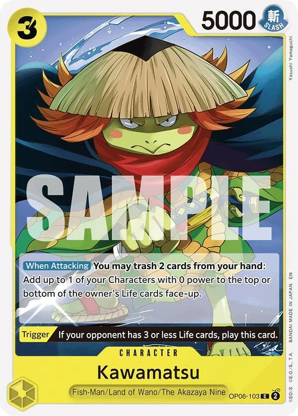 Kawamatsu (Reprint) — ST-28: Starter Deck 28 GREEN/YELLOW Yamato — One Piece Card Game