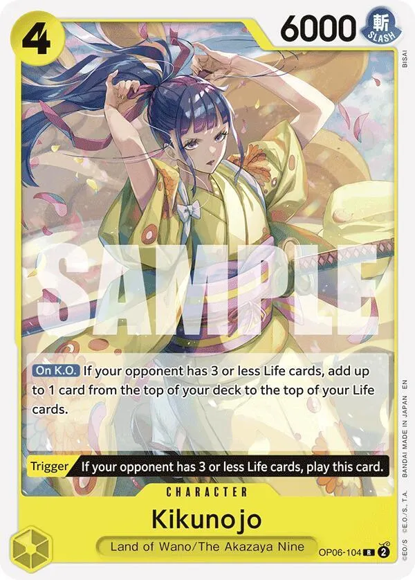Kikunojo (Reprint) — ST-28: Starter Deck 28 GREEN/YELLOW Yamato — One Piece Card Game
