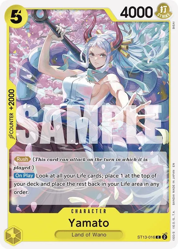 Yamato (Reprint) — ST-28: Starter Deck 28 GREEN/YELLOW Yamato — One Piece Card Game