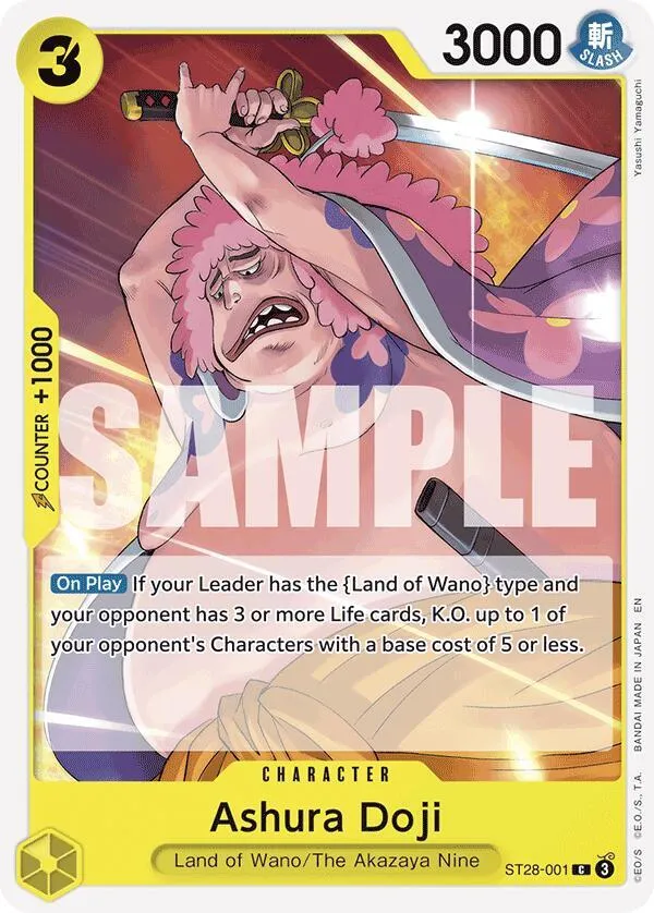 Ashura Doji — ST-28: Starter Deck 28 GREEN/YELLOW Yamato — One Piece Card Game