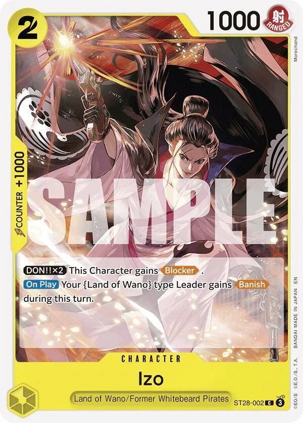 Izo — ST-28: Starter Deck 28 GREEN/YELLOW Yamato — One Piece Card Game