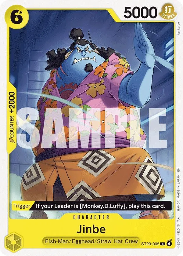 Jinbe — ST-29: Starter Deck 29 Egghead — One Piece Card Game