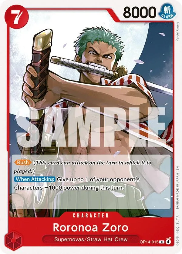 Roronoa Zoro — ST-31: Starter Deck 31 RED Monkey.D.Luffy — One Piece Card Game