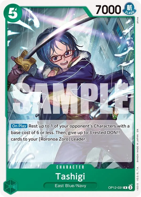Tashigi — ST-32: Starter Deck 32 GREEN Roronoa Zoro — One Piece Card Game
