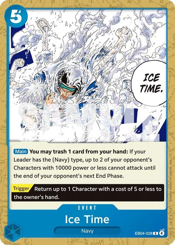 Ice Time — ST-33: Starter Deck 33 BLUE Kuzan — One Piece Card Game