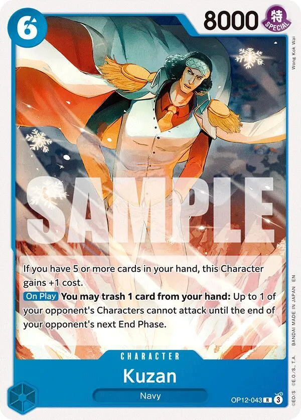 Kuzan (OP12-043) — ST-33: Starter Deck 33 BLUE Kuzan — One Piece Card Game