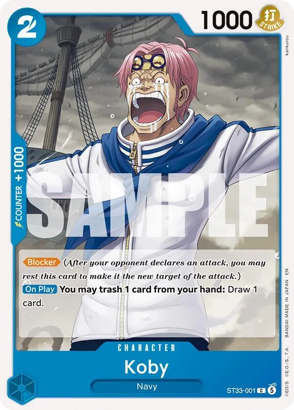 Koby — ST-33: Starter Deck 33 BLUE Kuzan — One Piece Card Game