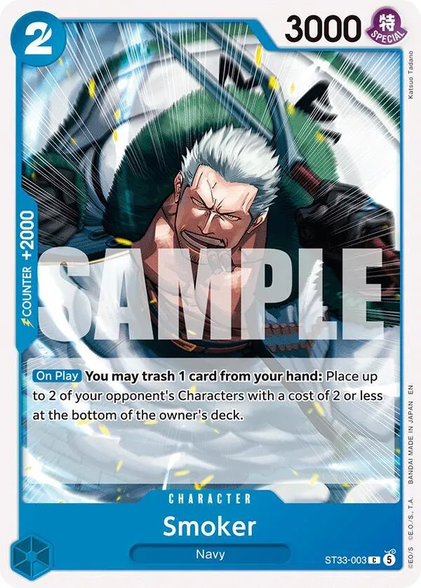 Smoker — ST-33: Starter Deck 33 BLUE Kuzan — One Piece Card Game