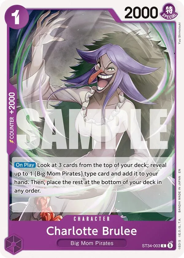 Charlotte Brulee — ST-34: Starter Deck 34 PURPLE Charlotte Katakuri — One Piece Card Game