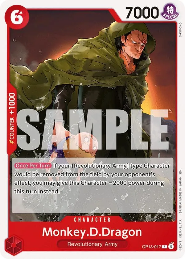 Monkey.D.Dragon — ST-35: Starter Deck 35 RED/BLACK Sabo — One Piece Card Game