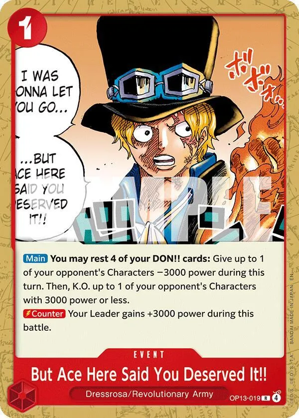 But Ace Here Said You Deserved It!! from ST-35: Starter Deck 35 RED/BLACK Sabo - One Piece Card Game