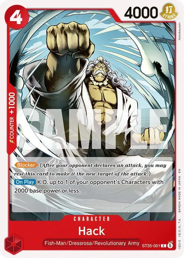 Hack — ST-35: Starter Deck 35 RED/BLACK Sabo — One Piece Card Game