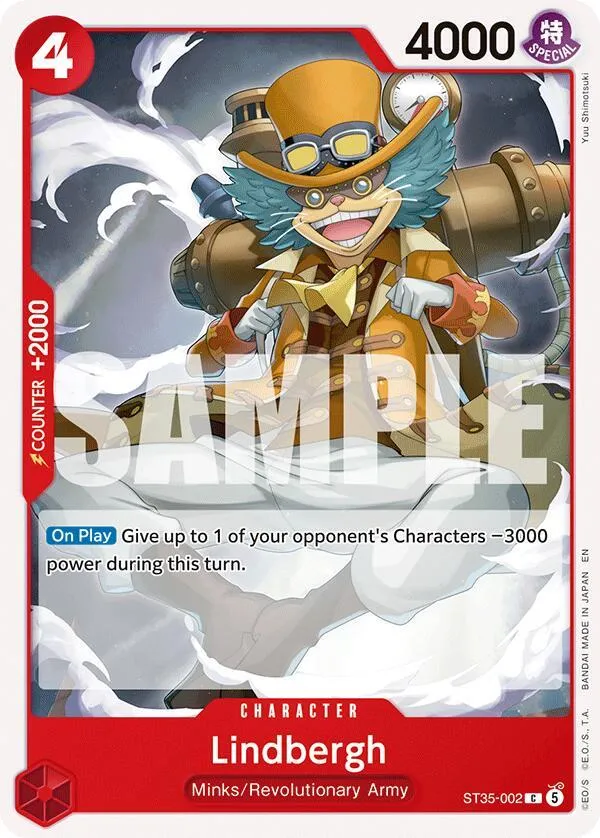 Lindbergh — ST-35: Starter Deck 35 RED/BLACK Sabo — One Piece Card Game