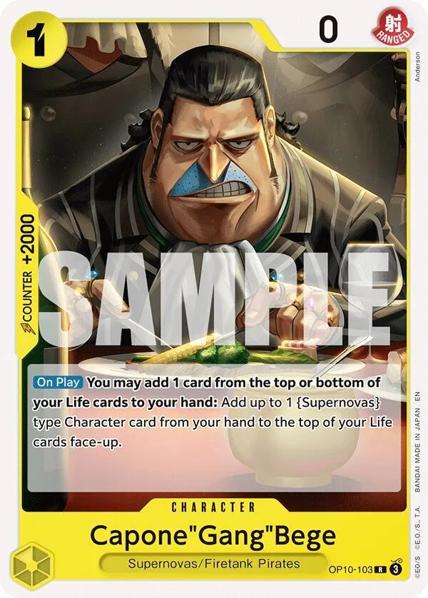 Capone"Gang"Bege — ST-36: Starter Deck 36 YELLOW Eustass"Captain"Kid — One Piece Card Game