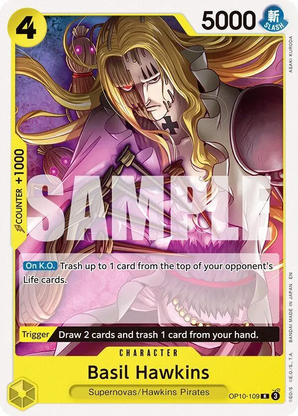 Basil Hawkins — ST-36: Starter Deck 36 YELLOW Eustass"Captain"Kid — One Piece Card Game