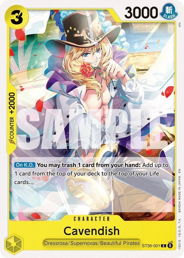 Cavendish — ST-36: Starter Deck 36 YELLOW Eustass"Captain"Kid — One Piece Card Game
