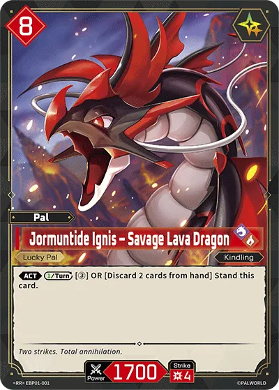 Jormuntide Ignis – Savage Lava Dragon — Dawn of Palpagos — Palworld TCG