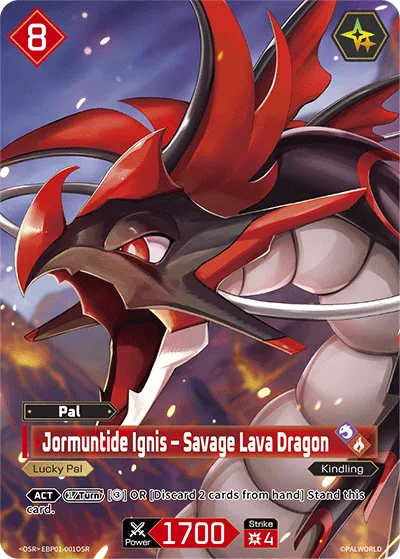 Jormuntide Ignis – Savage Lava Dragon — Dawn of Palpagos — Palworld TCG