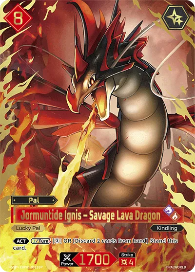 Jormuntide Ignis – Savage Lava Dragon — Dawn of Palpagos — Palworld TCG