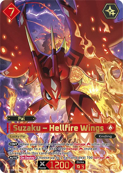 Suzaku – Hellfire Wings — Dawn of Palpagos — Palworld TCG
