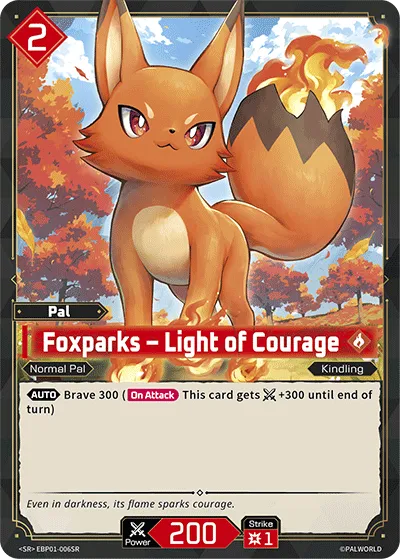 Foxparks – Light of Courage — Dawn of Palpagos — Palworld TCG