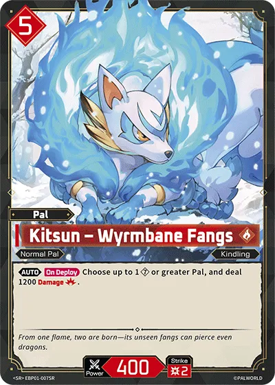 Kitsun – Wyrmbane Fangs — Dawn of Palpagos — Palworld TCG