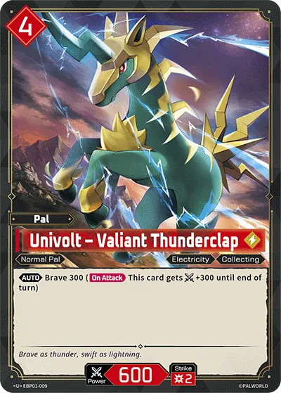 Univolt – Valiant Thunderclap — Dawn of Palpagos — Palworld TCG