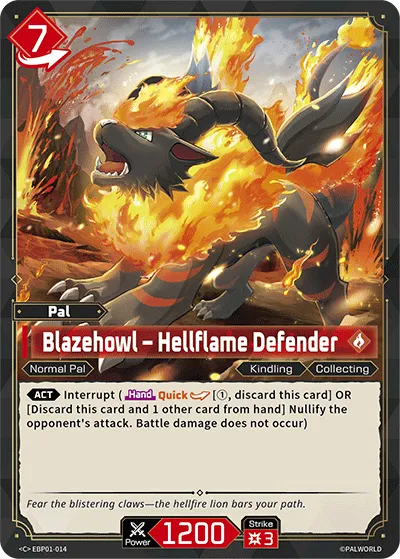 Blazehowl – Hellflame Defender — Dawn of Palpagos — Palworld TCG