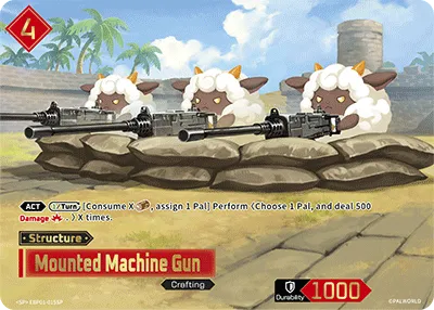 Mounted Machine Gun — Dawn of Palpagos — Palworld TCG