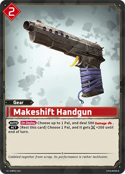 Makeshift Handgun — Dawn of Palpagos — Palworld TCG