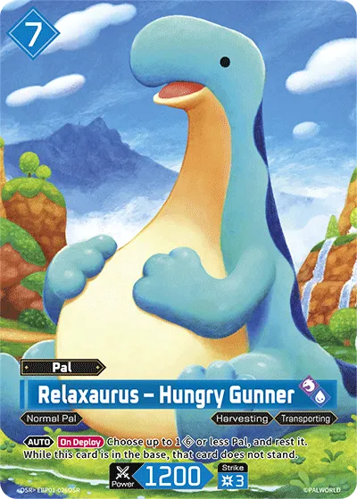 Relaxaurus – Hungry Gunner — Dawn of Palpagos — Palworld TCG