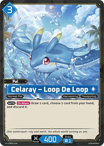 Celaray – Loop De Loop from Dawn of Palpagos - Palworld TCG