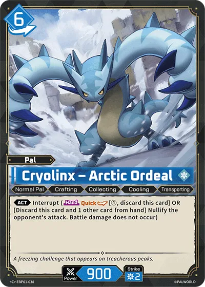 Cryolinx – Arctic Ordeal — Dawn of Palpagos — Palworld TCG