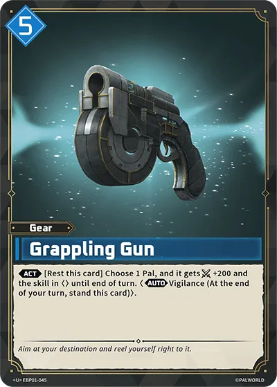 Grappling Gun from Dawn of Palpagos - Palworld TCG