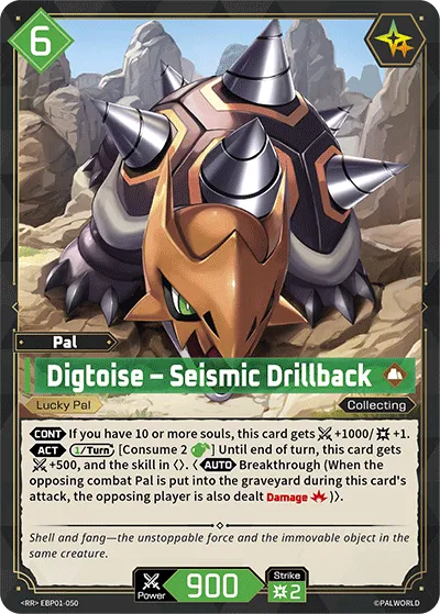 Digtoise – Seismic Drillback — Dawn of Palpagos — Palworld TCG