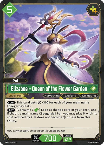 Elizabee – Queen of the Flower Garden — Dawn of Palpagos — Palworld TCG