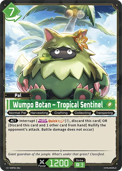 Wumpo Botan – Tropical Sentinel — Dawn of Palpagos — Palworld TCG