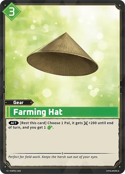 Farming Hat — Dawn of Palpagos — Palworld TCG