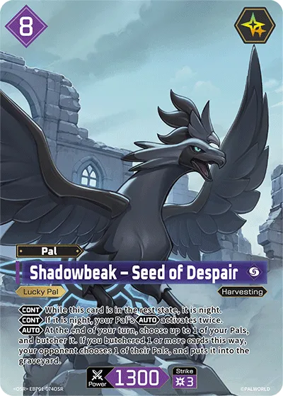 Shadowbeak – Seed of Despair — Dawn of Palpagos — Palworld TCG