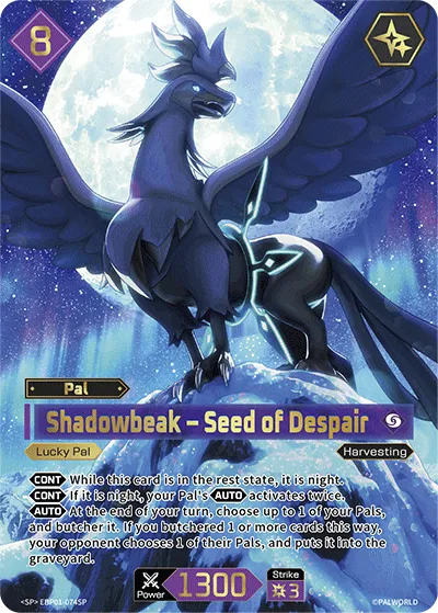 Shadowbeak – Seed of Despair — Dawn of Palpagos — Palworld TCG