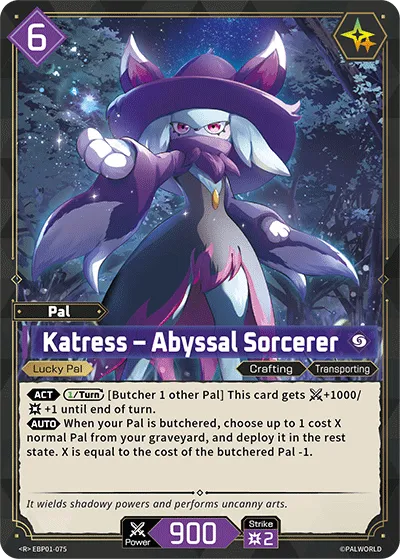 Katress – Abyssal Sorcerer — Dawn of Palpagos — Palworld TCG