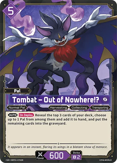 Tombat – Out of Nowhere!? — Dawn of Palpagos — Palworld TCG