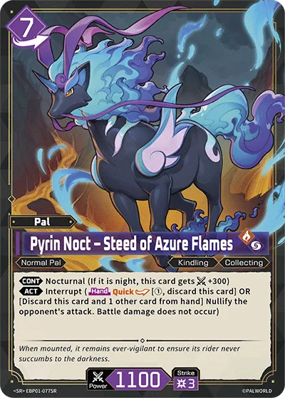 Pyrin Noct – Steed of Azure Flames — Dawn of Palpagos — Palworld TCG