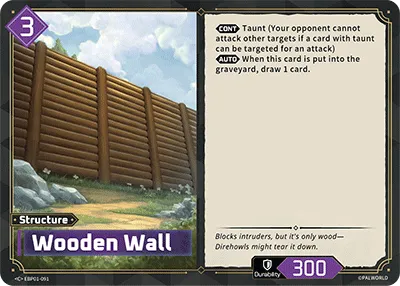 Wooden Wall — Dawn of Palpagos — Palworld TCG
